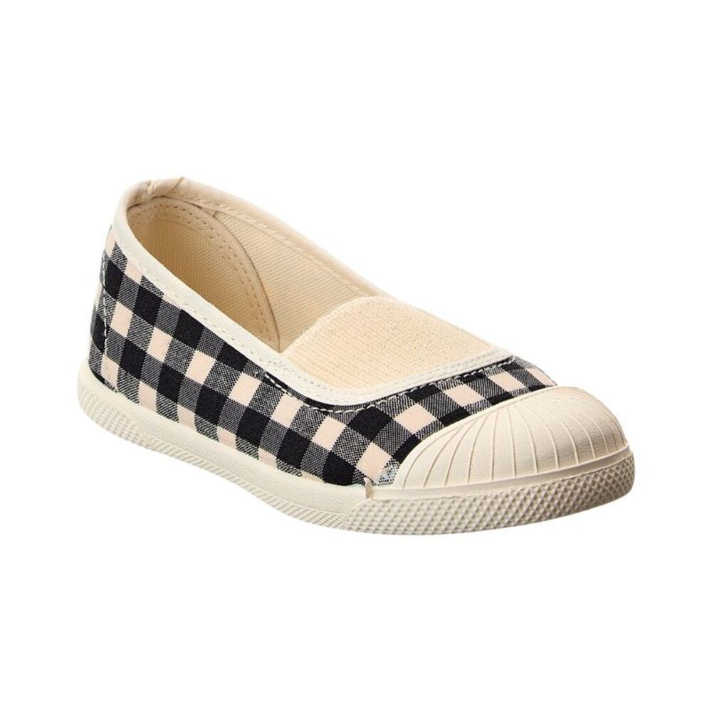 Childrenchic Gingham Canvas Sneaker, Black